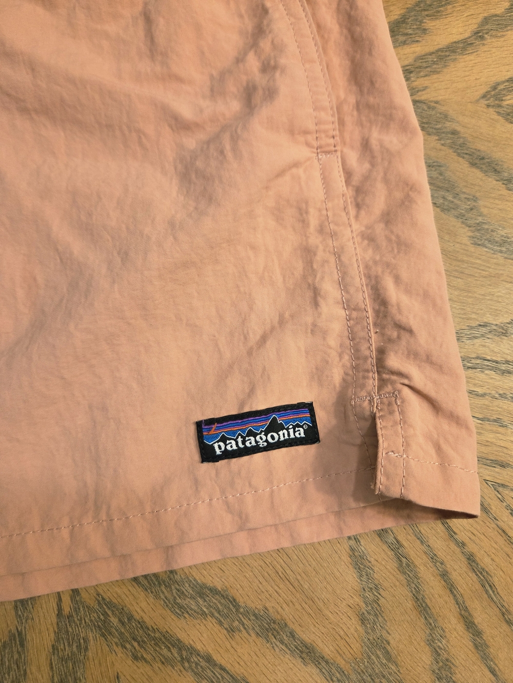 Patagonia Baggies Shorts Women’s Large Peach Pink Nylon Athletic Swim Casual - Picture 2 of 8